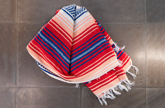 Manta mexicana para playa o picnic.