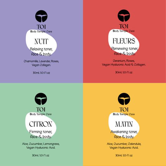 Kit completo. Matin, Fleurs, Citron & Nuit.